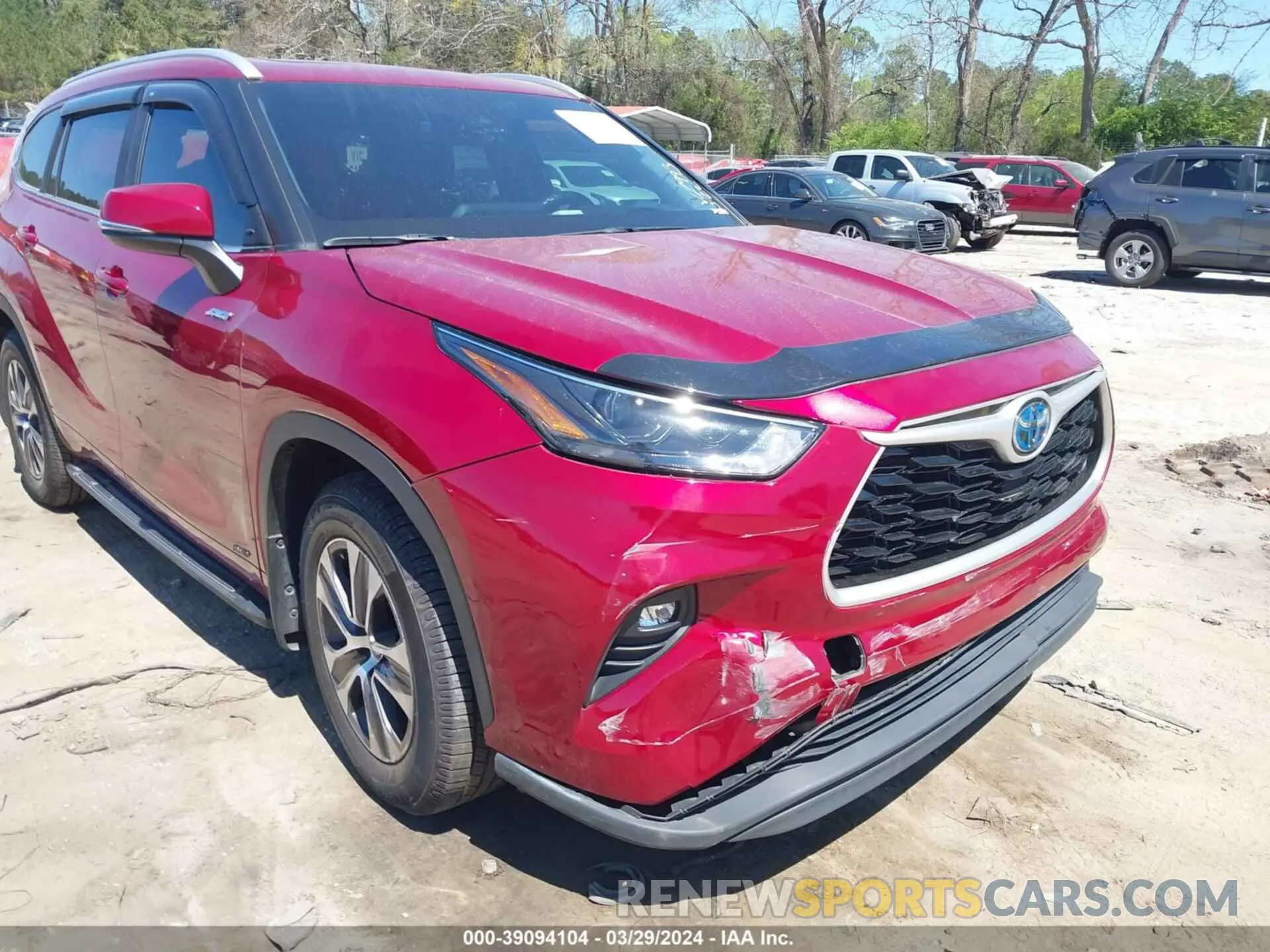 18 fotografías del automóvil dañado 5TDKBRCH5PS562993 TOYOTA HIGHLANDER 2023
