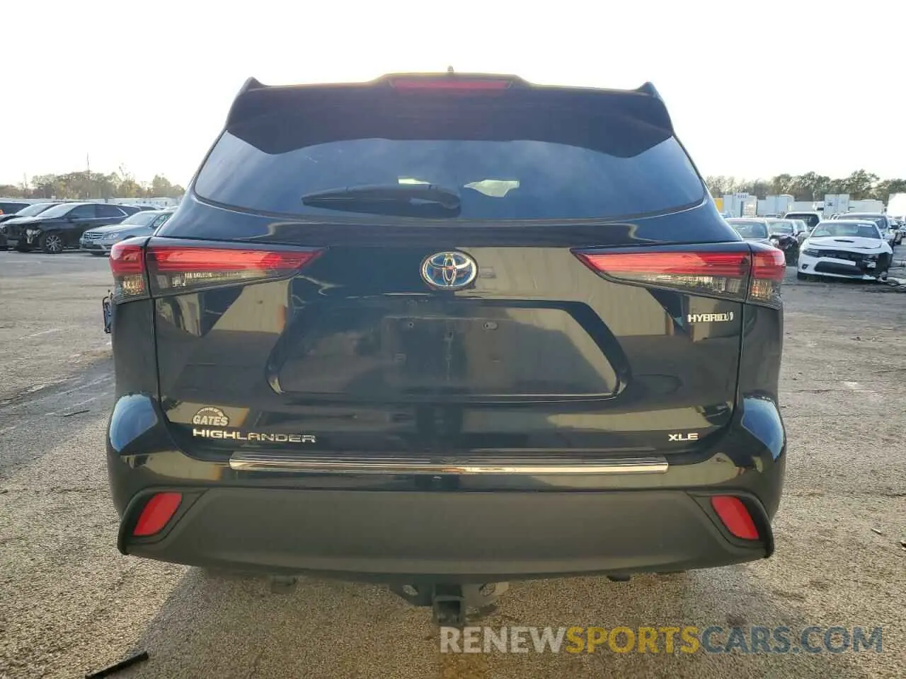 6 fotografías del automóvil dañado 5TDKBRCH5PS594214 TOYOTA HIGHLANDER 2023