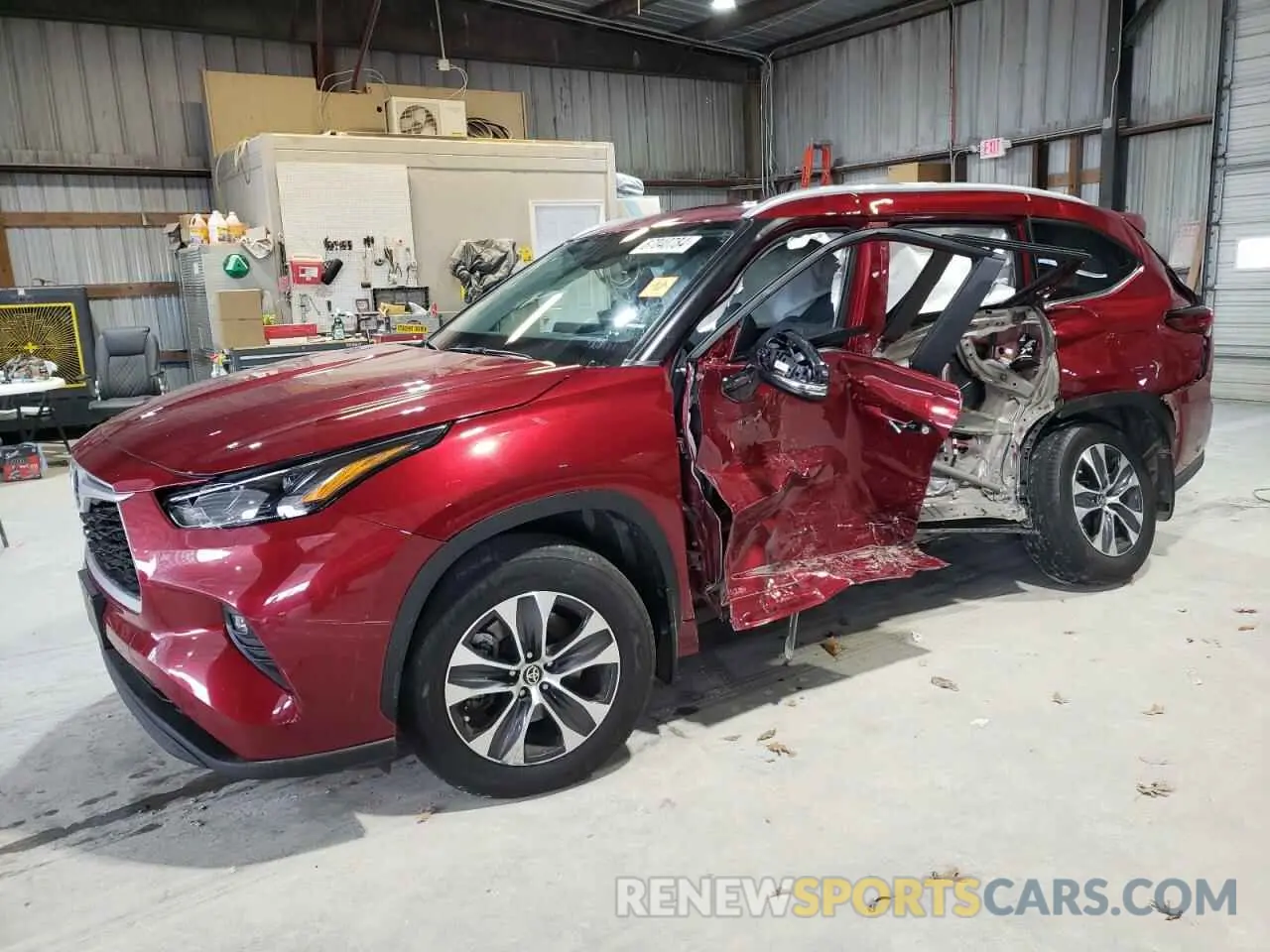 1 fotografías del automóvil dañado 5TDKBRCH6PS117923 TOYOTA HIGHLANDER 2023