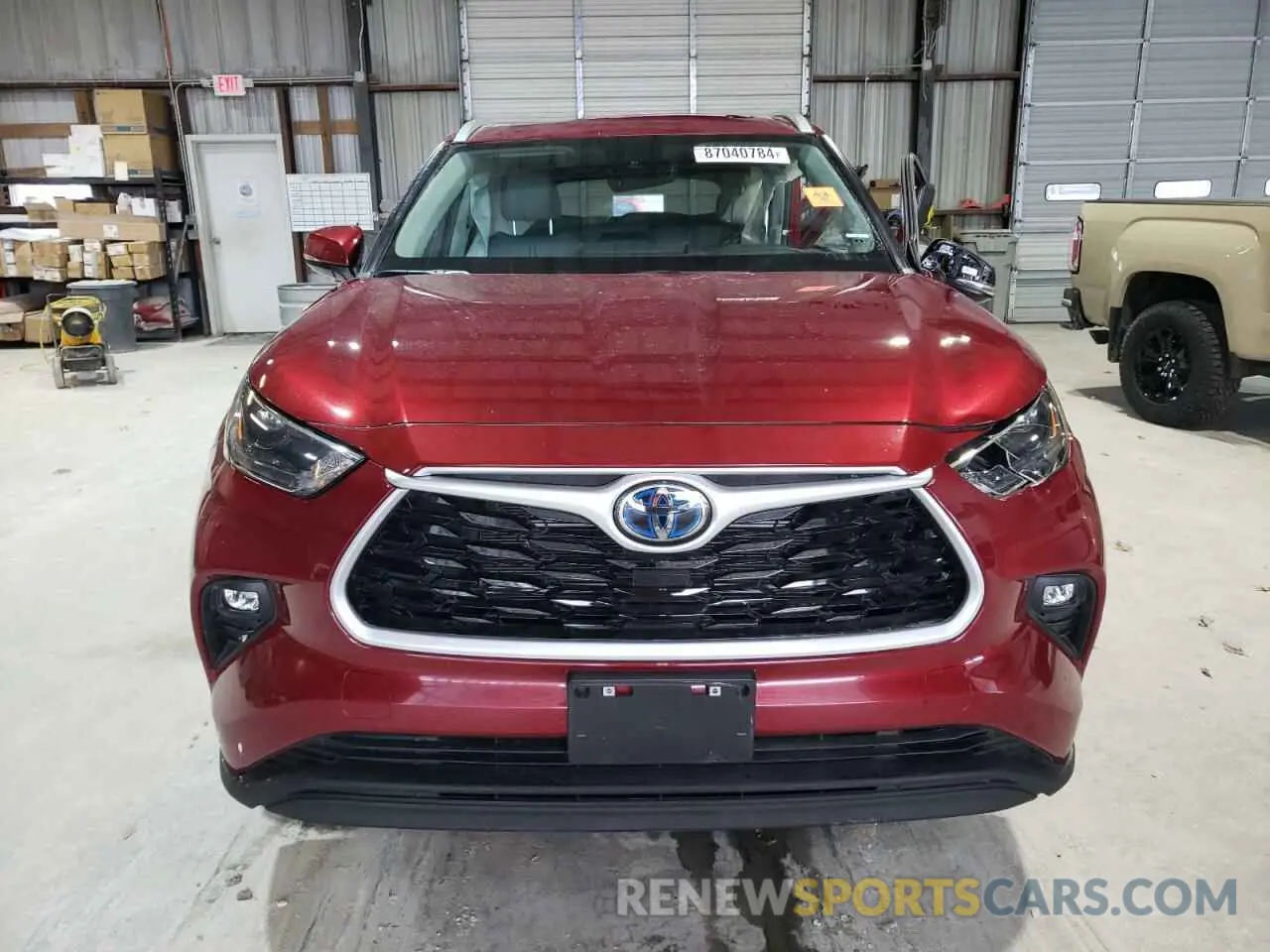 5 fotografías del automóvil dañado 5TDKBRCH6PS117923 TOYOTA HIGHLANDER 2023