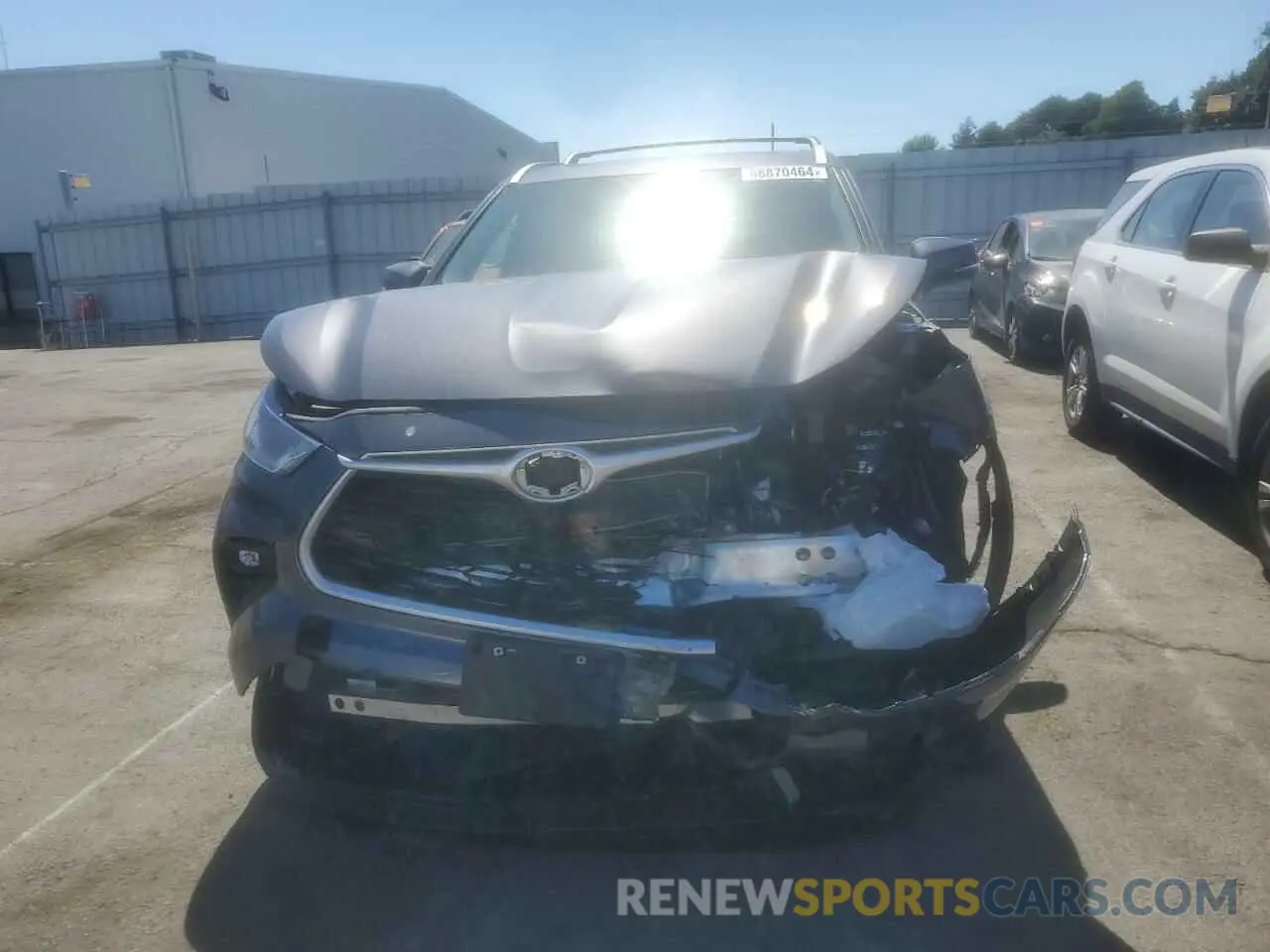 5 fotografías del automóvil dañado 5TDKBRCH7PS599799 TOYOTA HIGHLANDER 2023