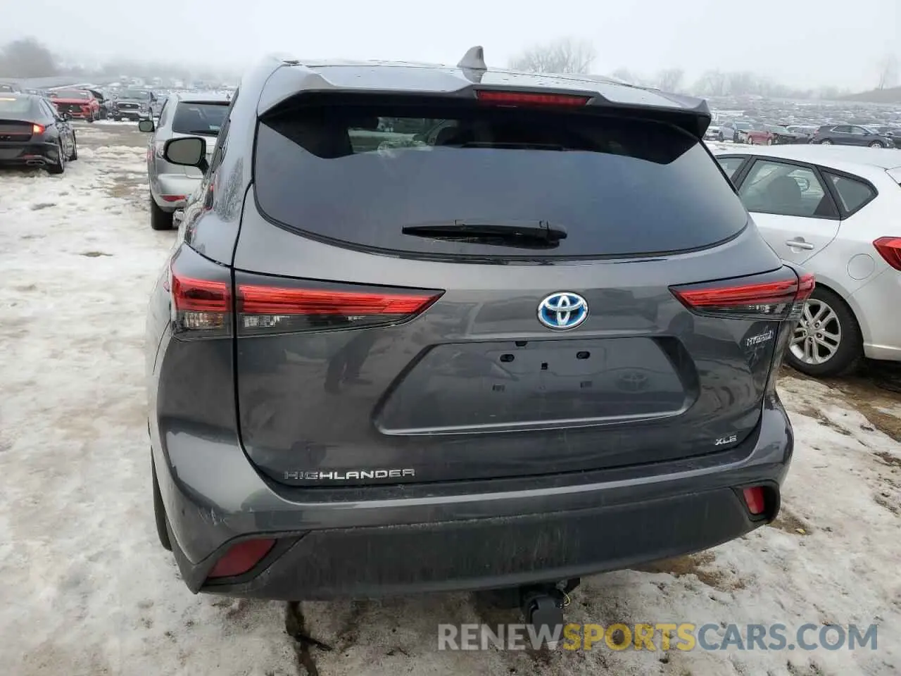6 fotografías del automóvil dañado 5TDKBRCH8PS118572 TOYOTA HIGHLANDER 2023