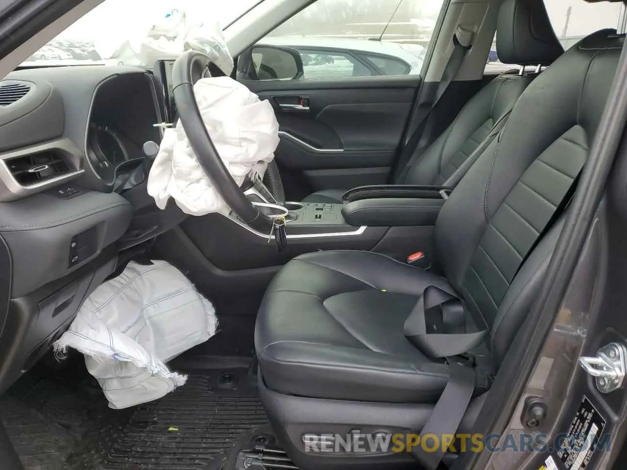 7 fotografías del automóvil dañado 5TDKBRCH8PS118572 TOYOTA HIGHLANDER 2023