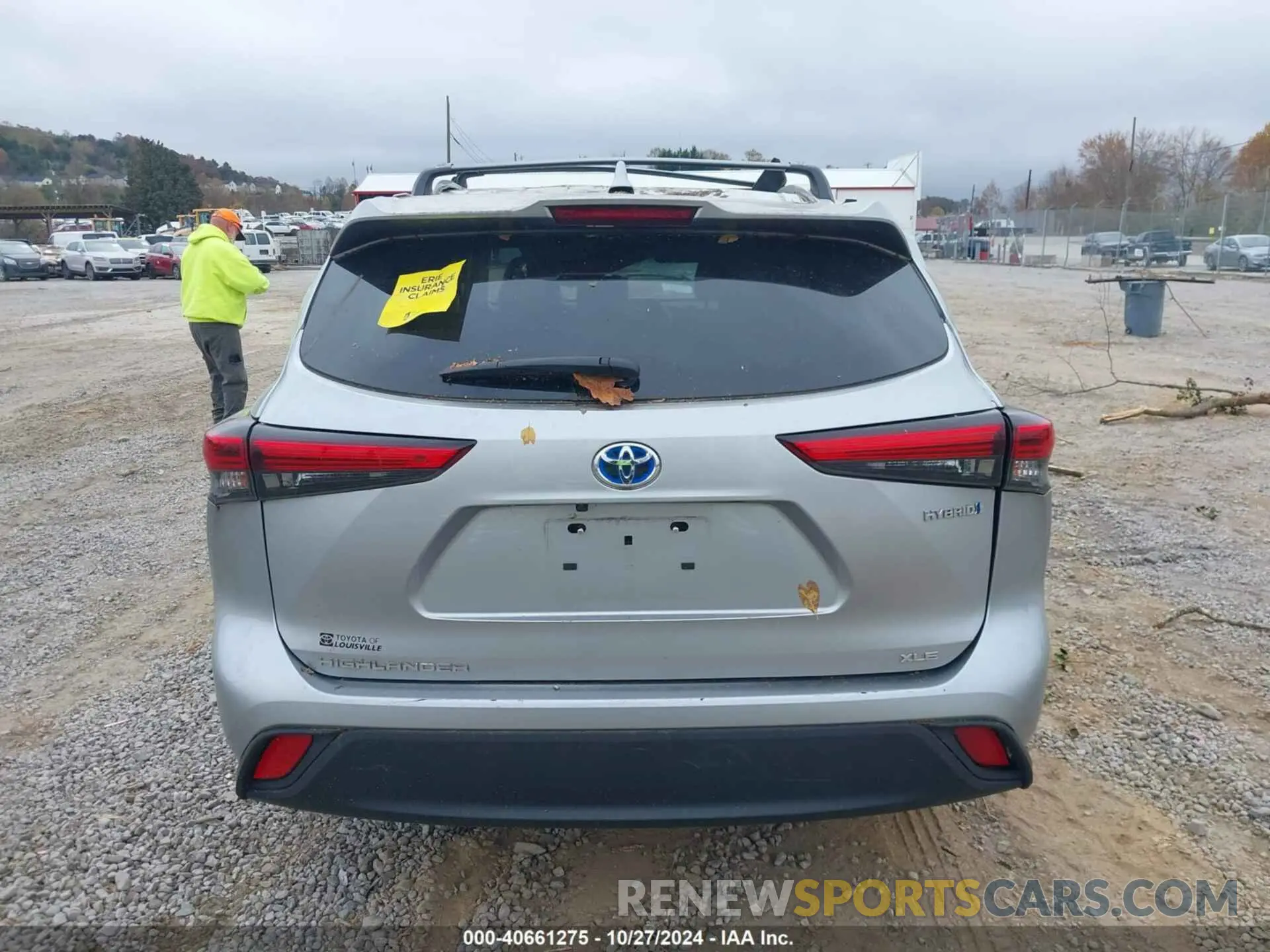 15 fotografías del automóvil dañado 5TDKBRCH9PS574810 TOYOTA HIGHLANDER 2023