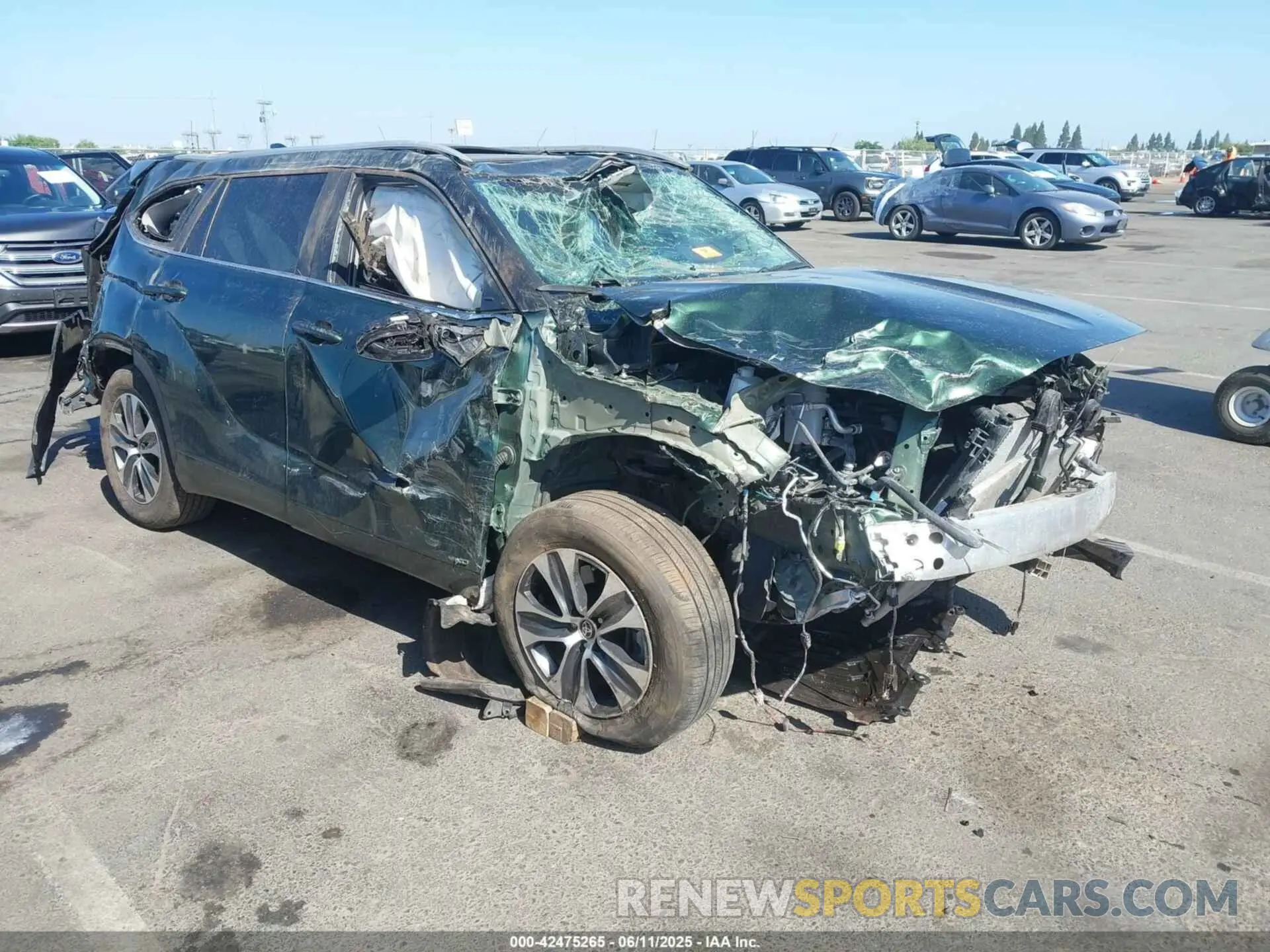 1 fotografías del automóvil dañado 5TDKBRCHXPS570880 TOYOTA HIGHLANDER 2023