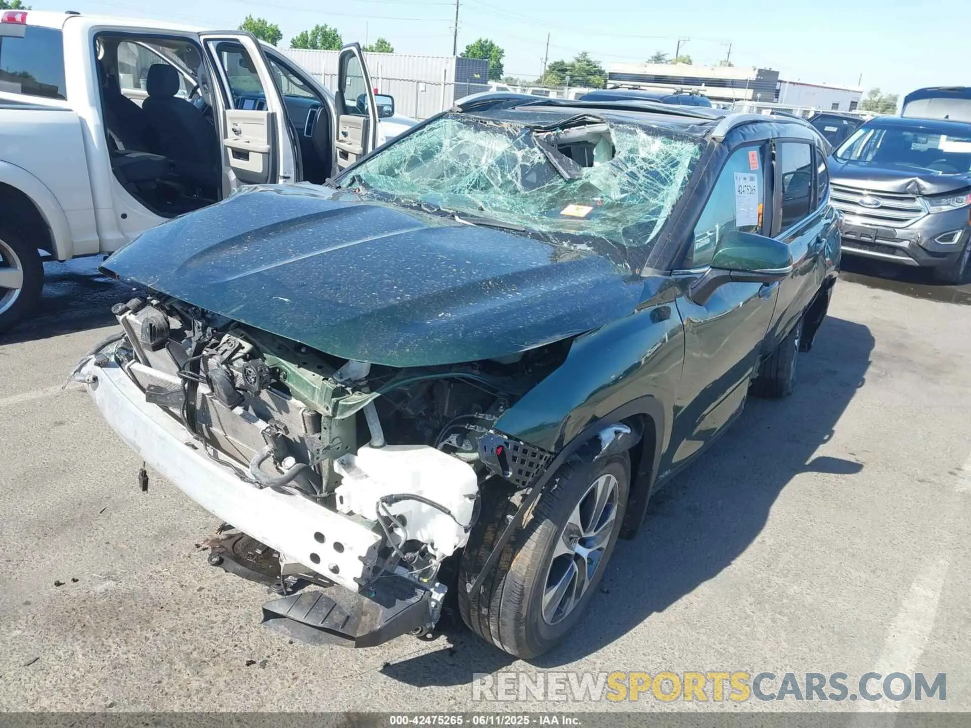6 fotografías del automóvil dañado 5TDKBRCHXPS570880 TOYOTA HIGHLANDER 2023