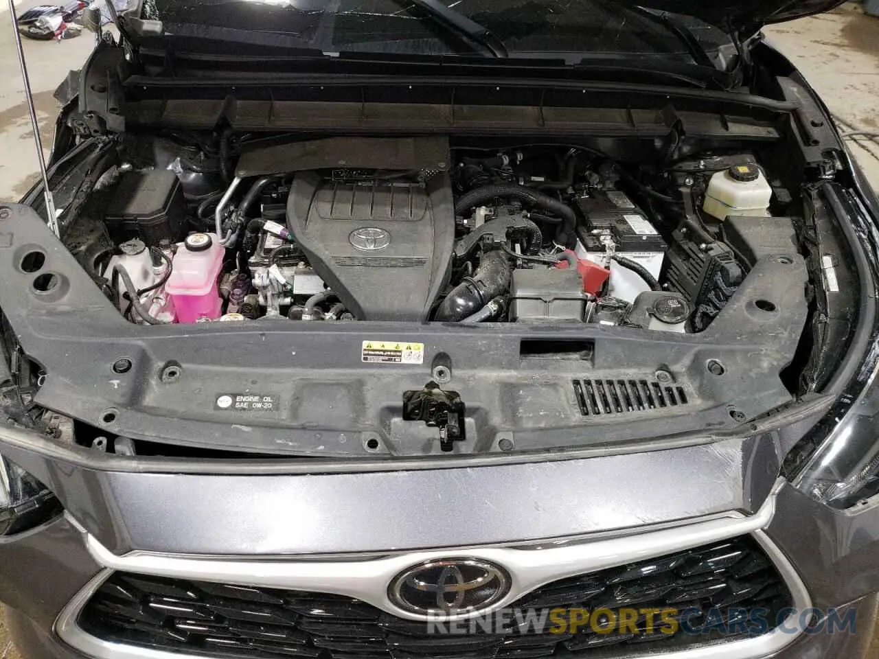 12 fotografías del automóvil dañado 5TDKDRAH0PS018883 TOYOTA HIGHLANDER 2023