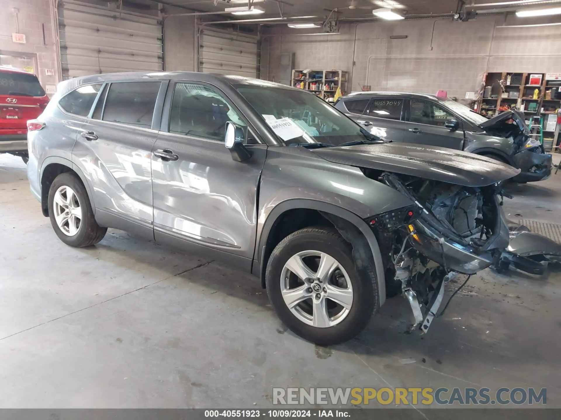 1 fotografías del automóvil dañado 5TDKDRAH0PS046893 TOYOTA HIGHLANDER 2023