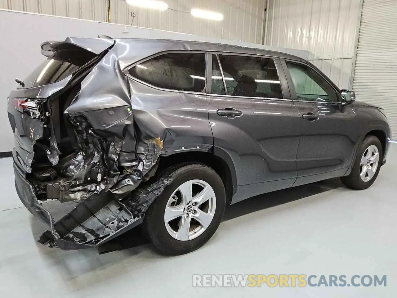 3 fotografías del automóvil dañado 5TDKDRAH0PS502052 TOYOTA HIGHLANDER 2023