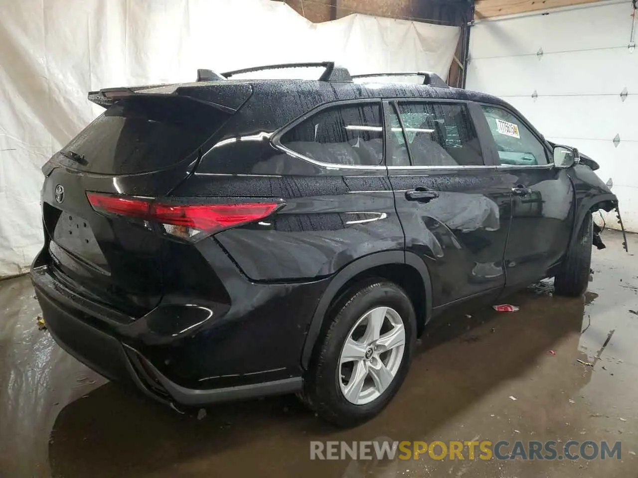 3 fotografías del automóvil dañado 5TDKDRAH0PS524665 TOYOTA HIGHLANDER 2023