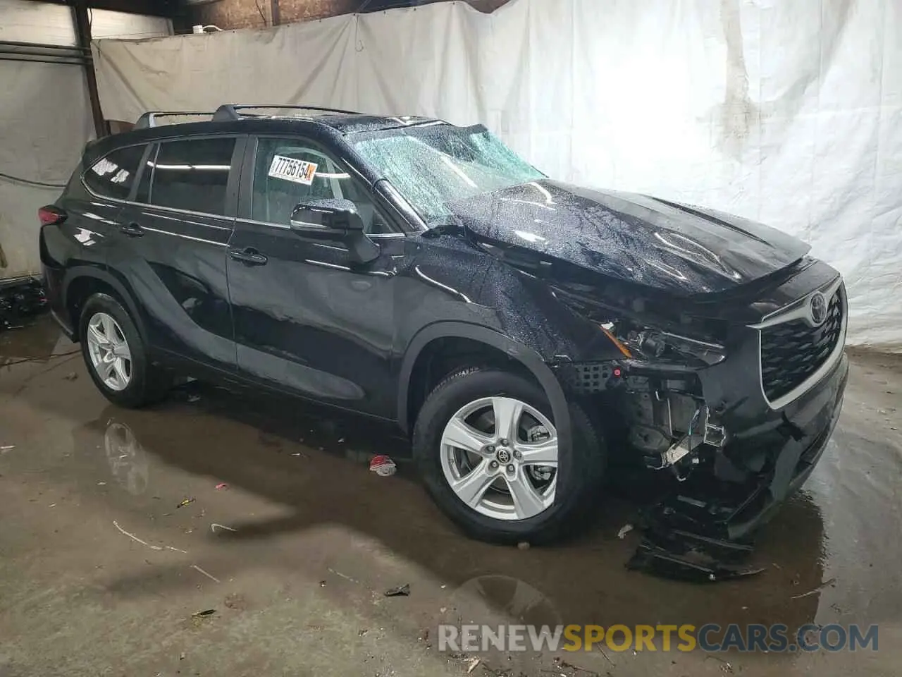 4 fotografías del automóvil dañado 5TDKDRAH0PS524665 TOYOTA HIGHLANDER 2023