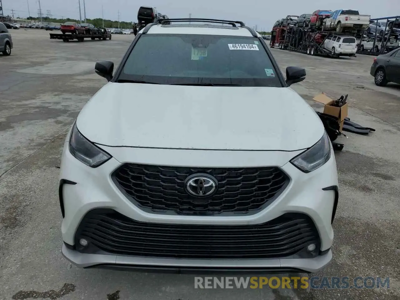 5 fotografías del automóvil dañado 5TDKDRAH1PS021310 TOYOTA HIGHLANDER 2023