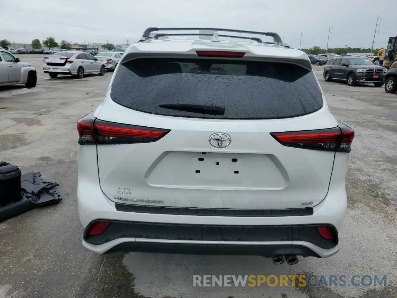 6 fotografías del automóvil dañado 5TDKDRAH1PS021310 TOYOTA HIGHLANDER 2023