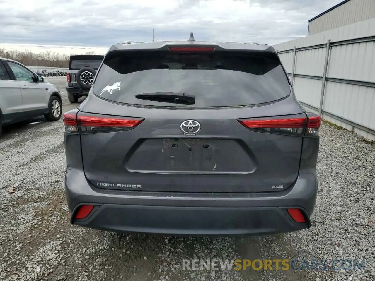6 fotografías del automóvil dañado 5TDKDRAH1PS026037 TOYOTA HIGHLANDER 2023