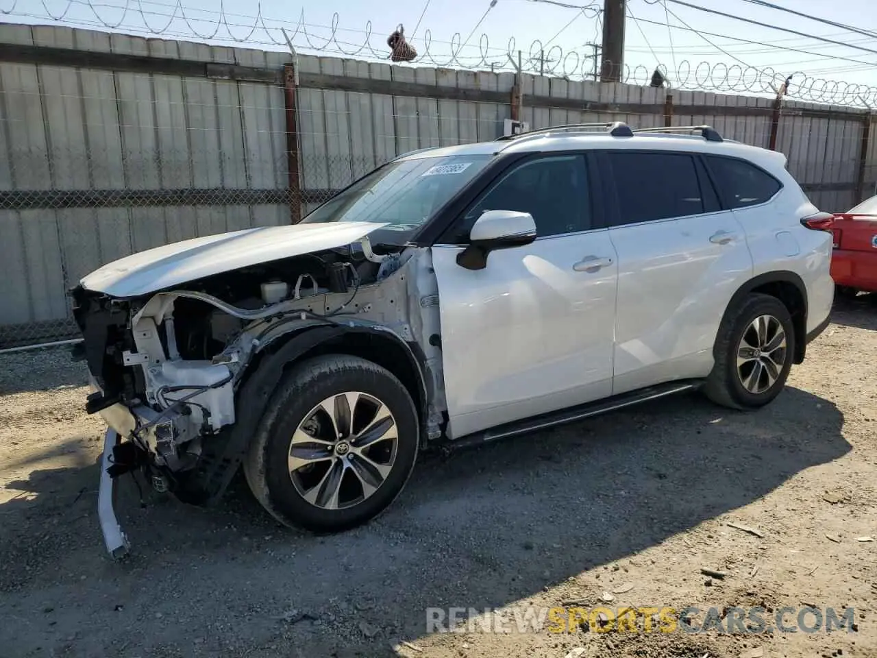 1 fotografías del automóvil dañado 5TDKDRAH1PS031268 TOYOTA HIGHLANDER 2023