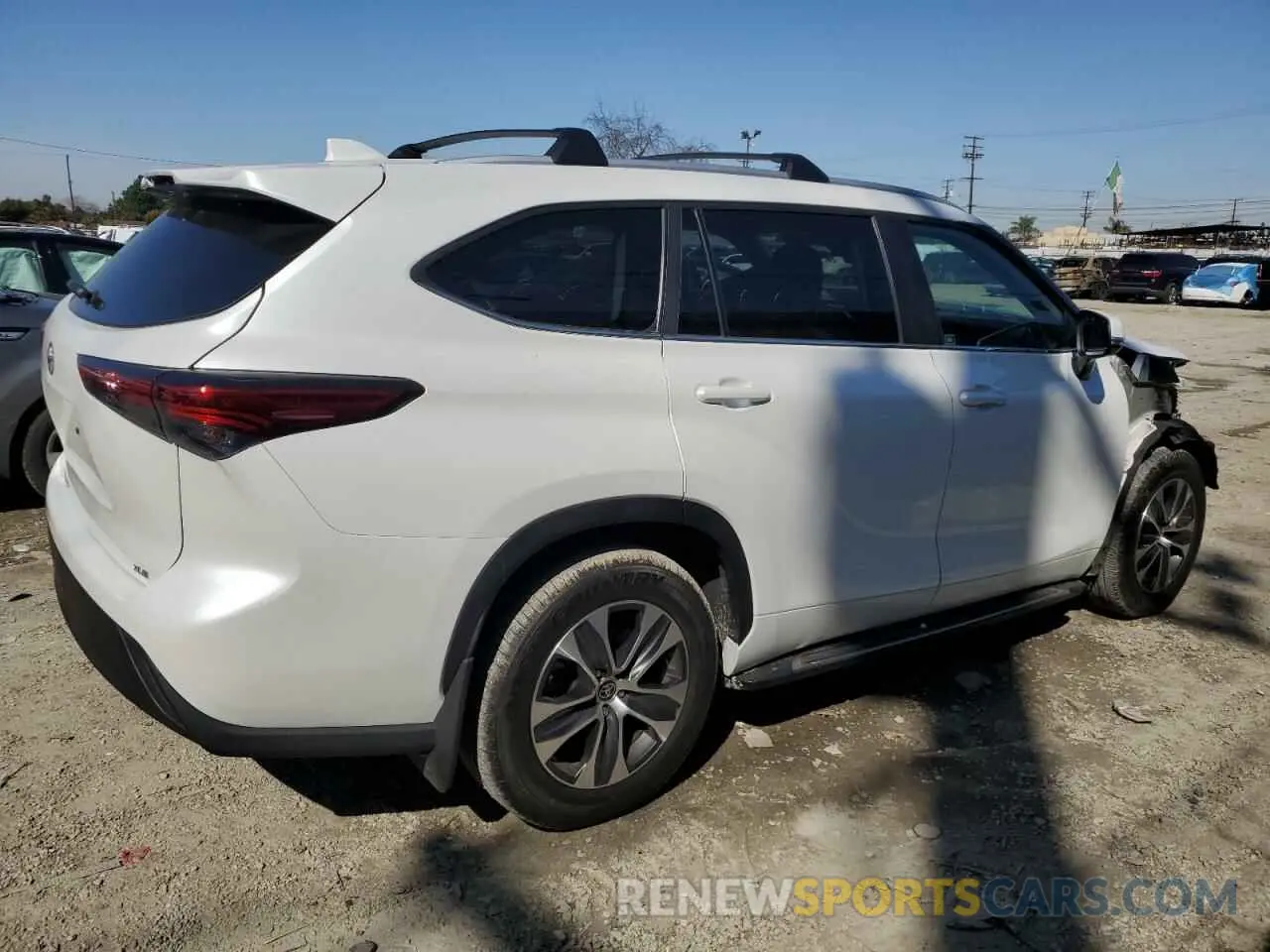 3 fotografías del automóvil dañado 5TDKDRAH1PS031268 TOYOTA HIGHLANDER 2023