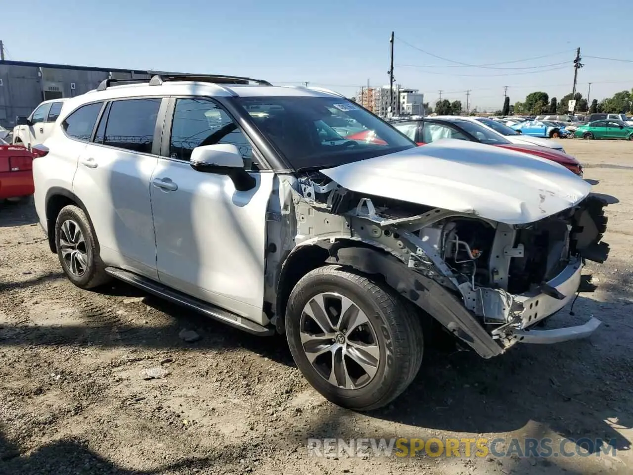 4 fotografías del automóvil dañado 5TDKDRAH1PS031268 TOYOTA HIGHLANDER 2023