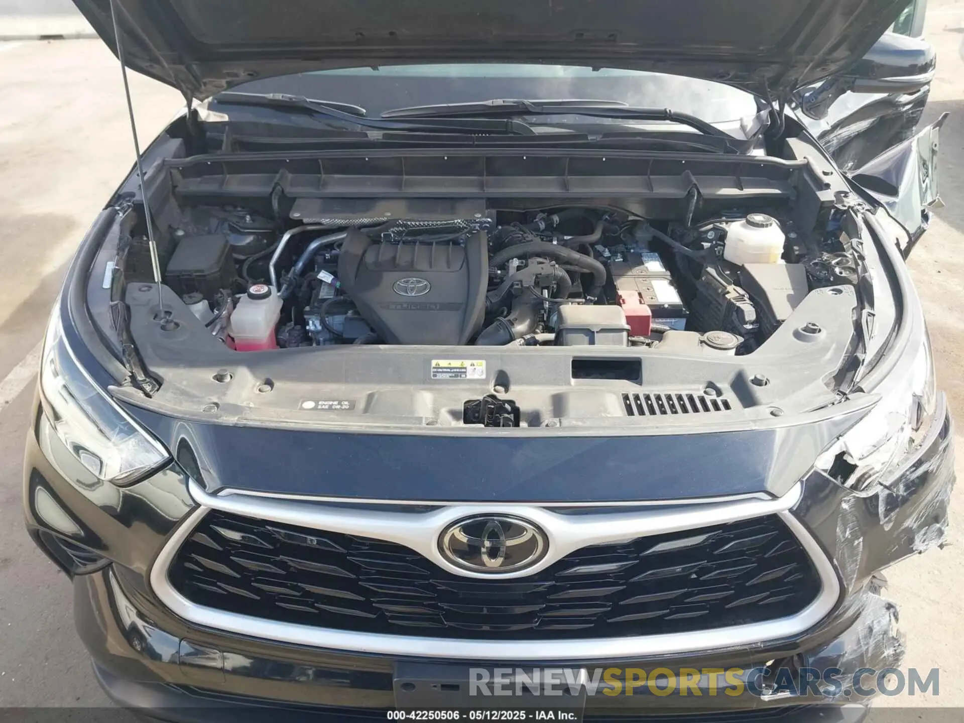 10 fotografías del automóvil dañado 5TDKDRAH1PS043128 TOYOTA HIGHLANDER 2023
