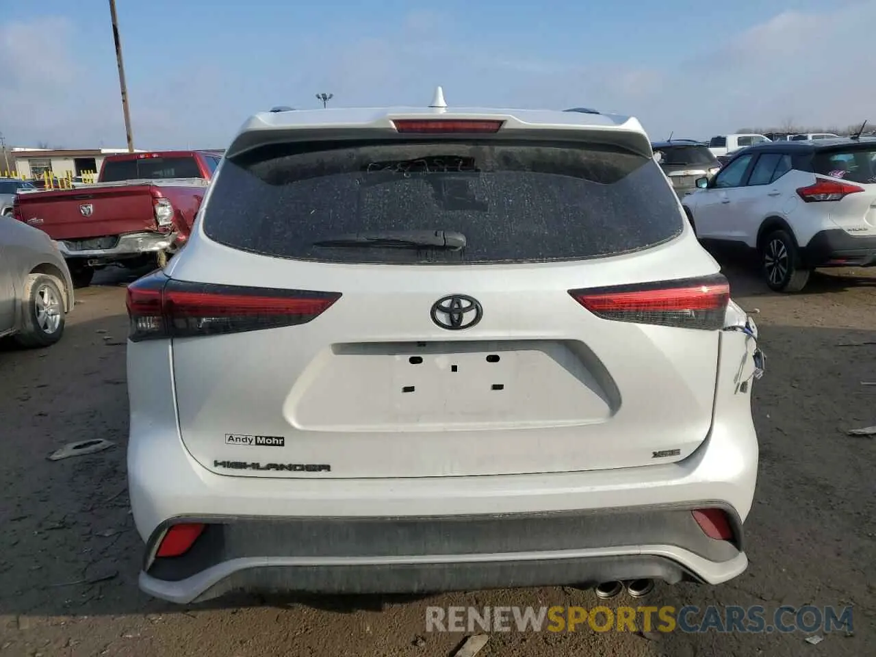 6 fotografías del automóvil dañado 5TDKDRAH1PS508782 TOYOTA HIGHLANDER 2023