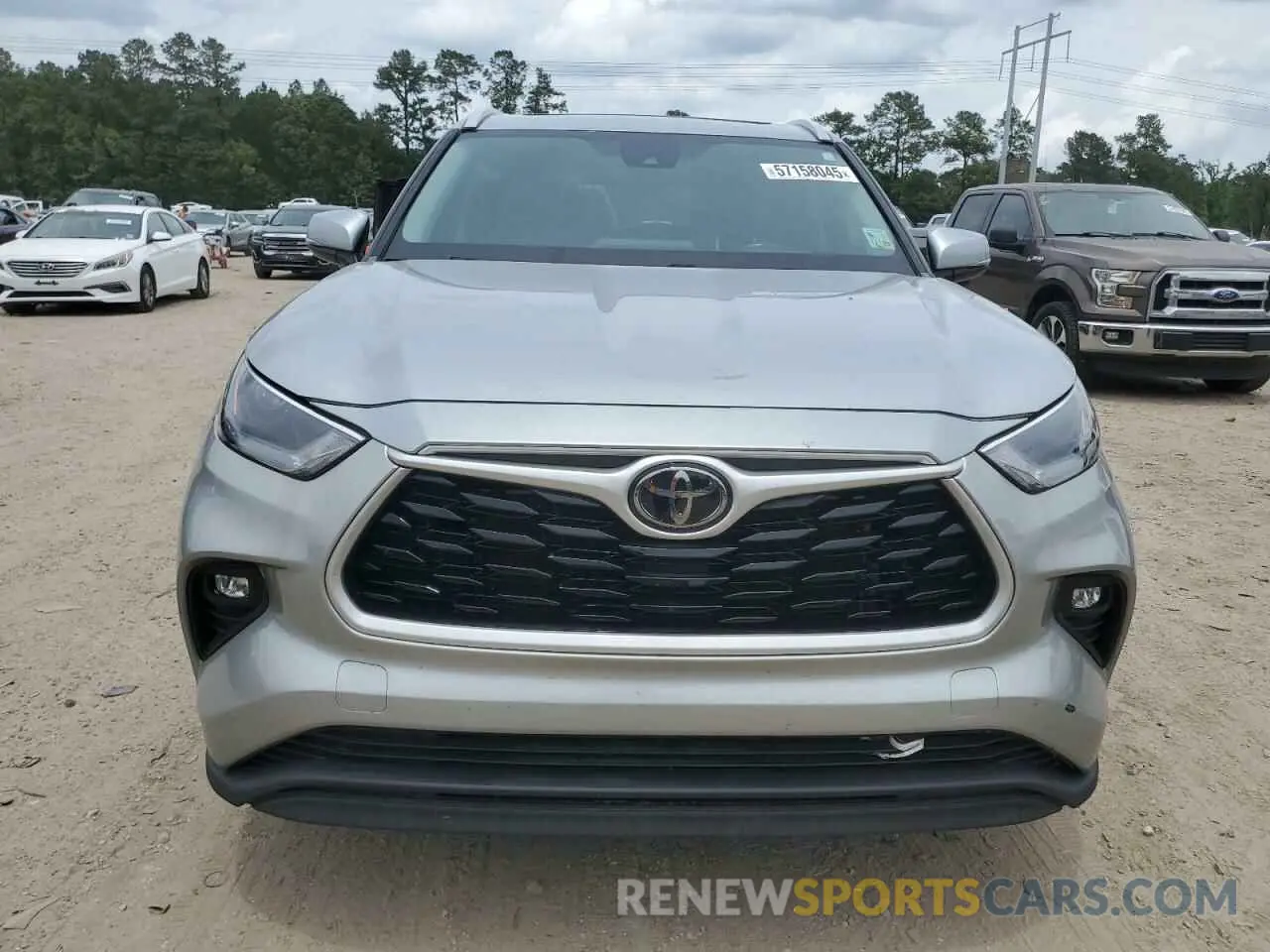 5 fotografías del automóvil dañado 5TDKDRAH2PS005536 TOYOTA HIGHLANDER 2023