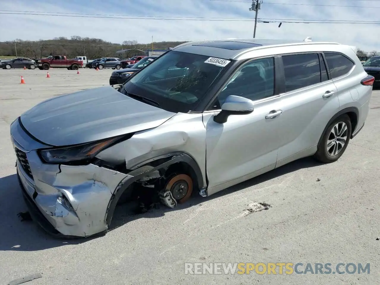 1 fotografías del automóvil dañado 5TDKDRAH2PS023681 TOYOTA HIGHLANDER 2023
