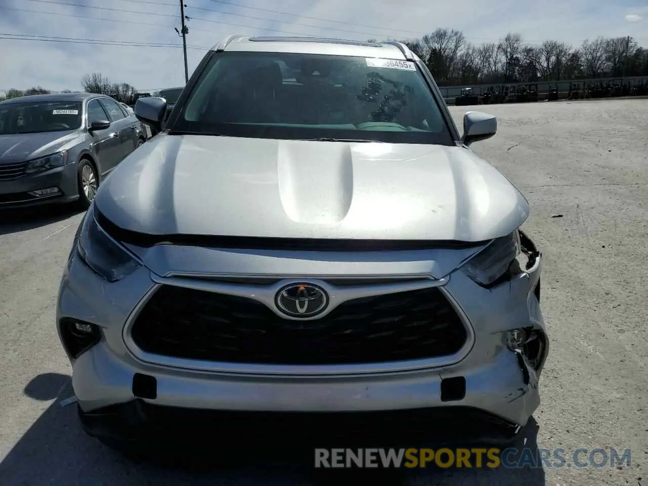 5 fotografías del automóvil dañado 5TDKDRAH2PS023681 TOYOTA HIGHLANDER 2023