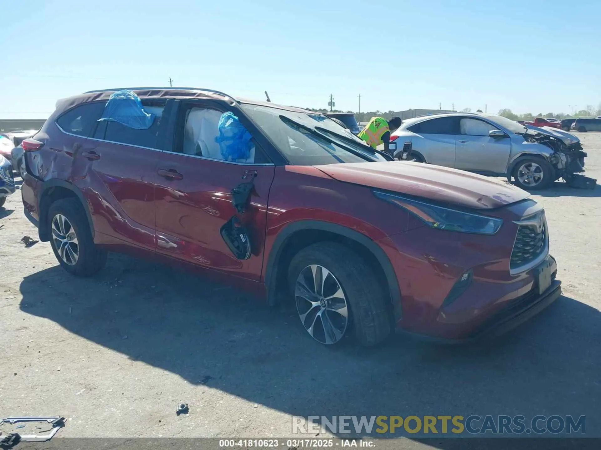 1 fotografías del automóvil dañado 5TDKDRAH2PS035765 TOYOTA HIGHLANDER 2023