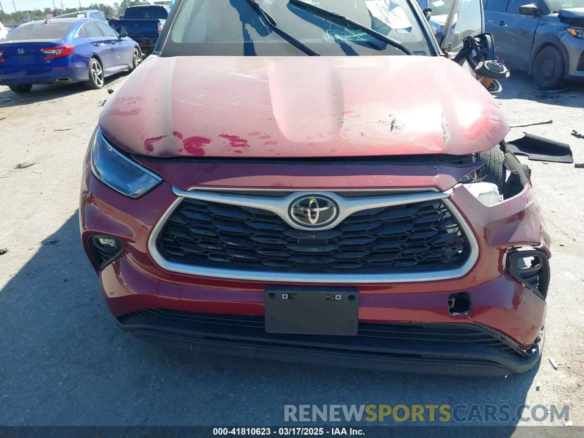 12 fotografías del automóvil dañado 5TDKDRAH2PS035765 TOYOTA HIGHLANDER 2023