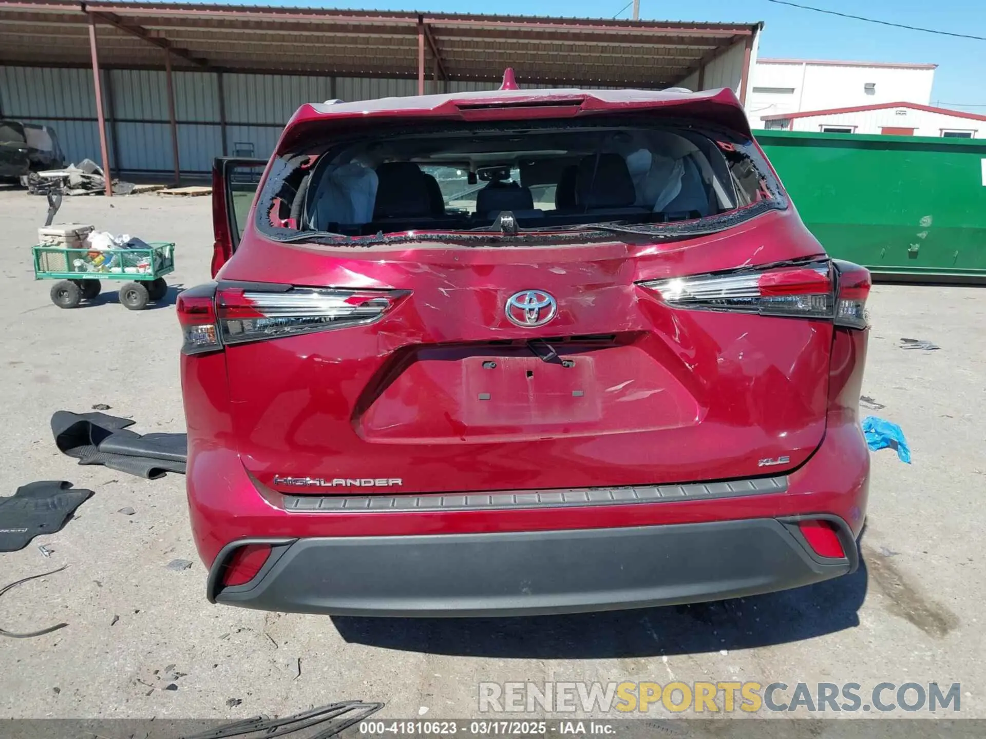 16 fotografías del automóvil dañado 5TDKDRAH2PS035765 TOYOTA HIGHLANDER 2023