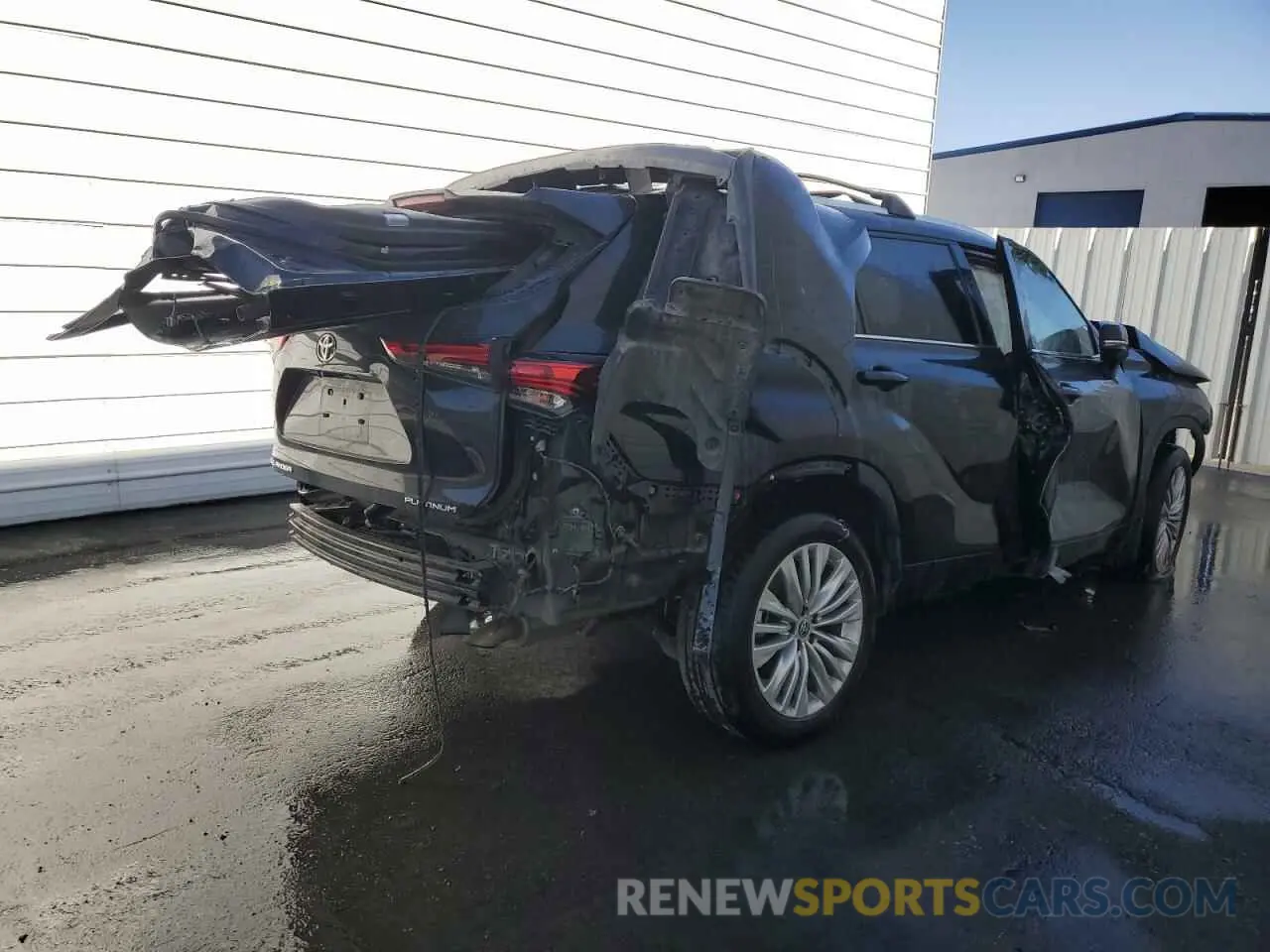 3 fotografías del automóvil dañado 5TDKDRAH2PS036107 TOYOTA HIGHLANDER 2023