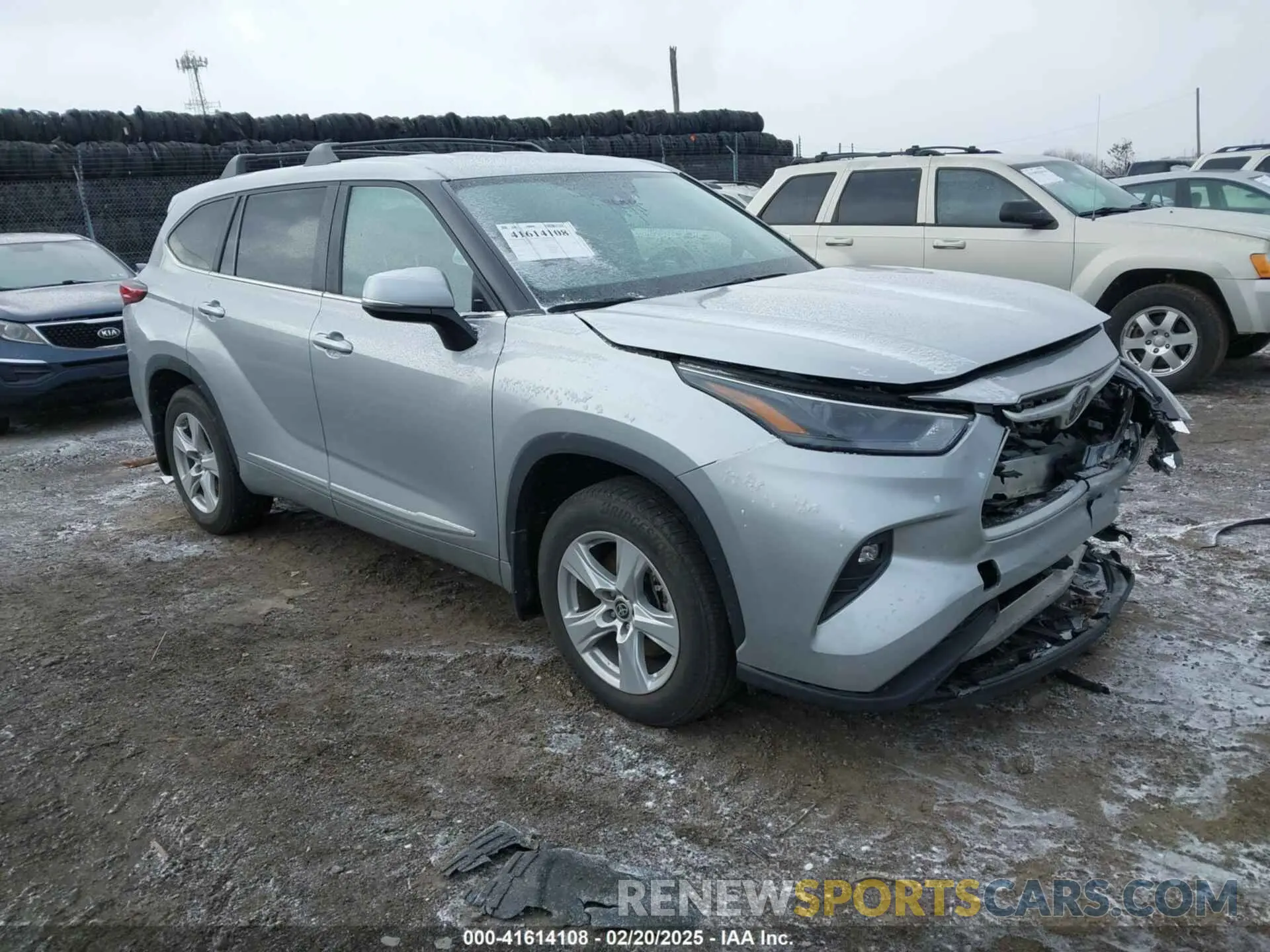 1 fotografías del automóvil dañado 5TDKDRAH2PS503946 TOYOTA HIGHLANDER 2023