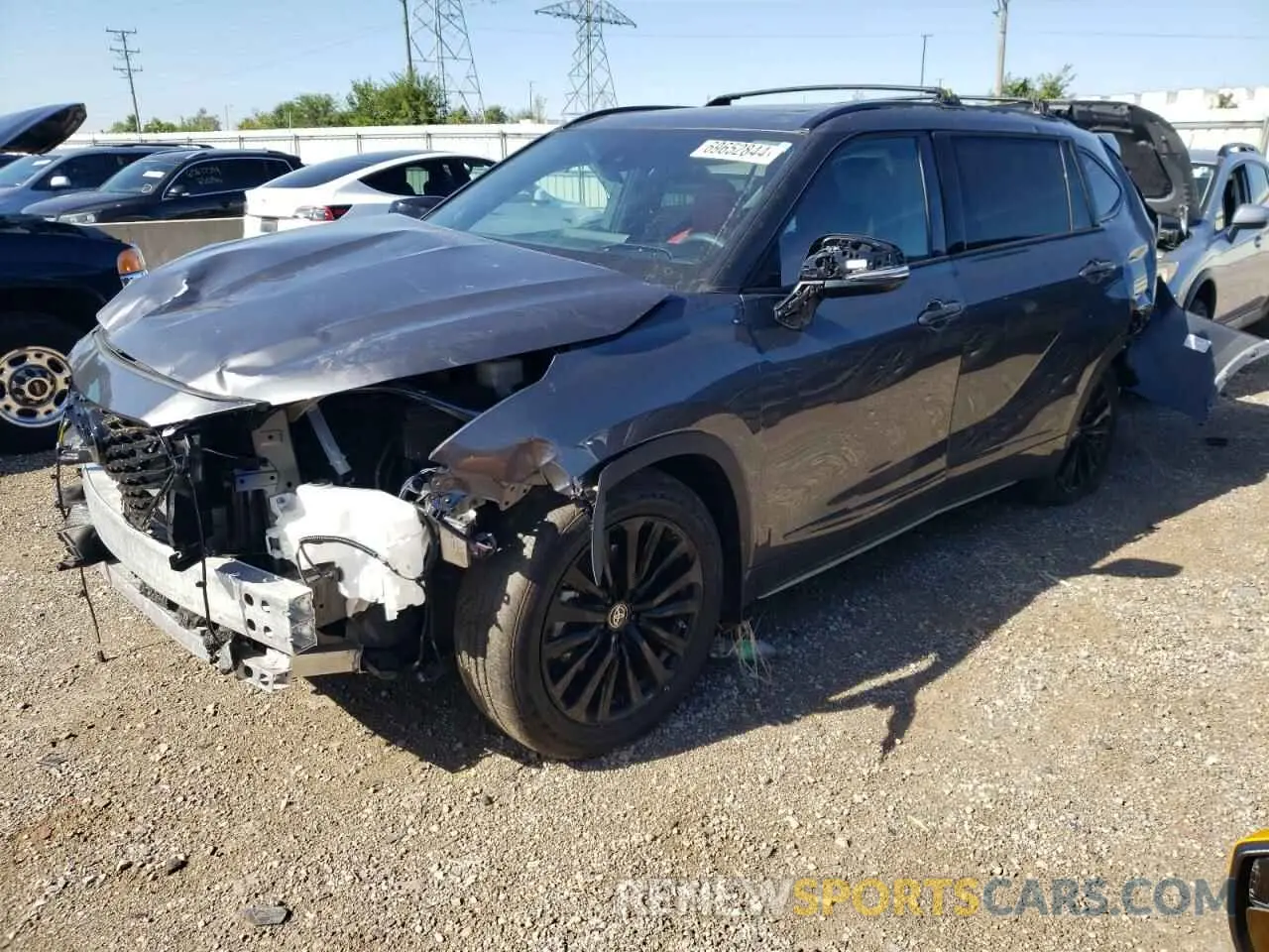1 fotografías del automóvil dañado 5TDKDRAH2PS508645 TOYOTA HIGHLANDER 2023