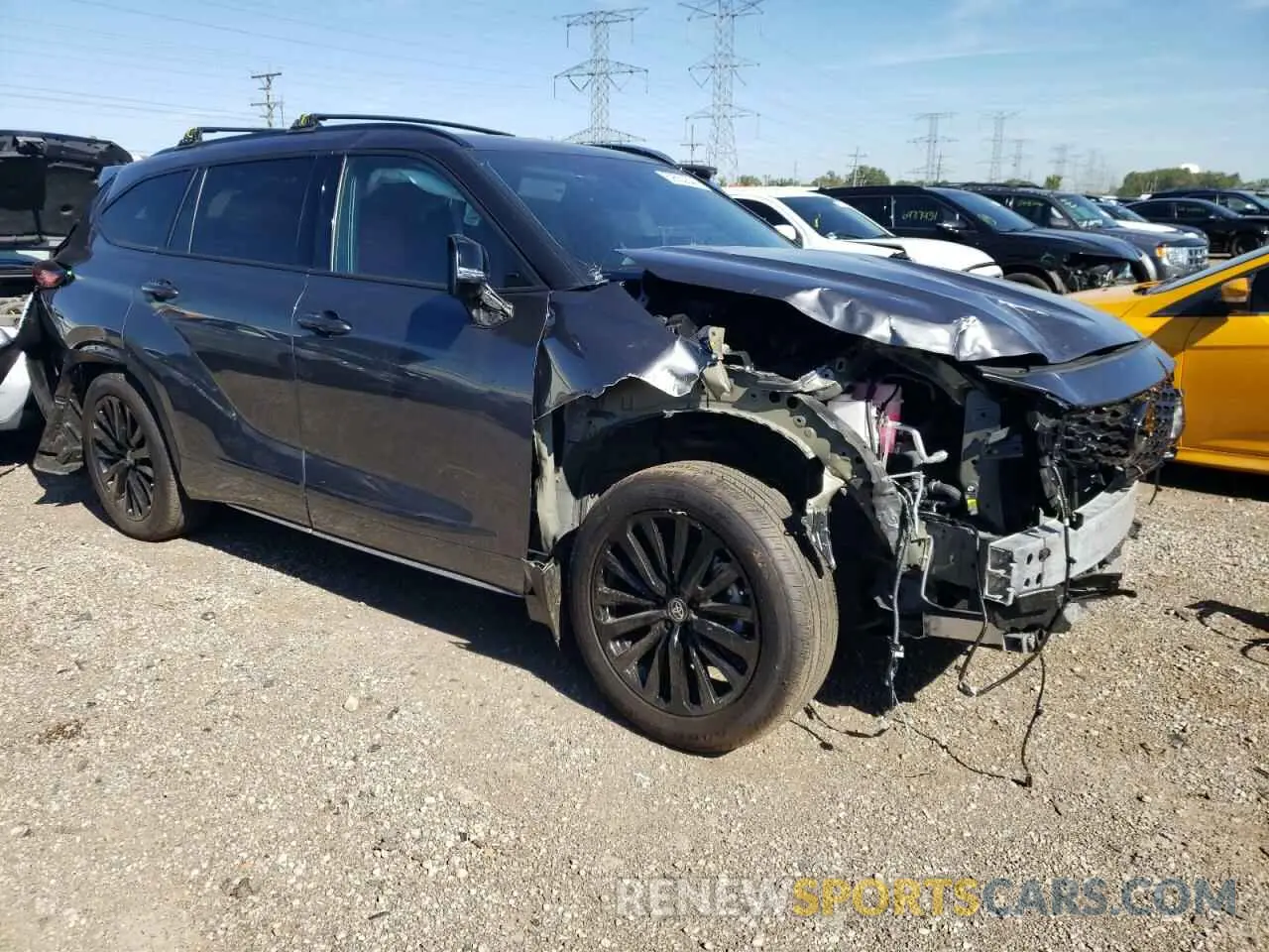 4 fotografías del automóvil dañado 5TDKDRAH2PS508645 TOYOTA HIGHLANDER 2023
