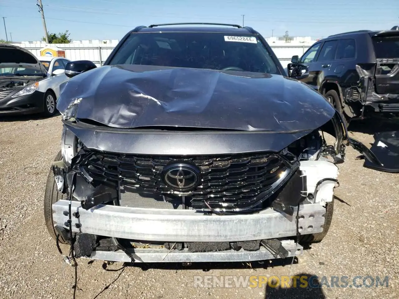 5 fotografías del automóvil dañado 5TDKDRAH2PS508645 TOYOTA HIGHLANDER 2023