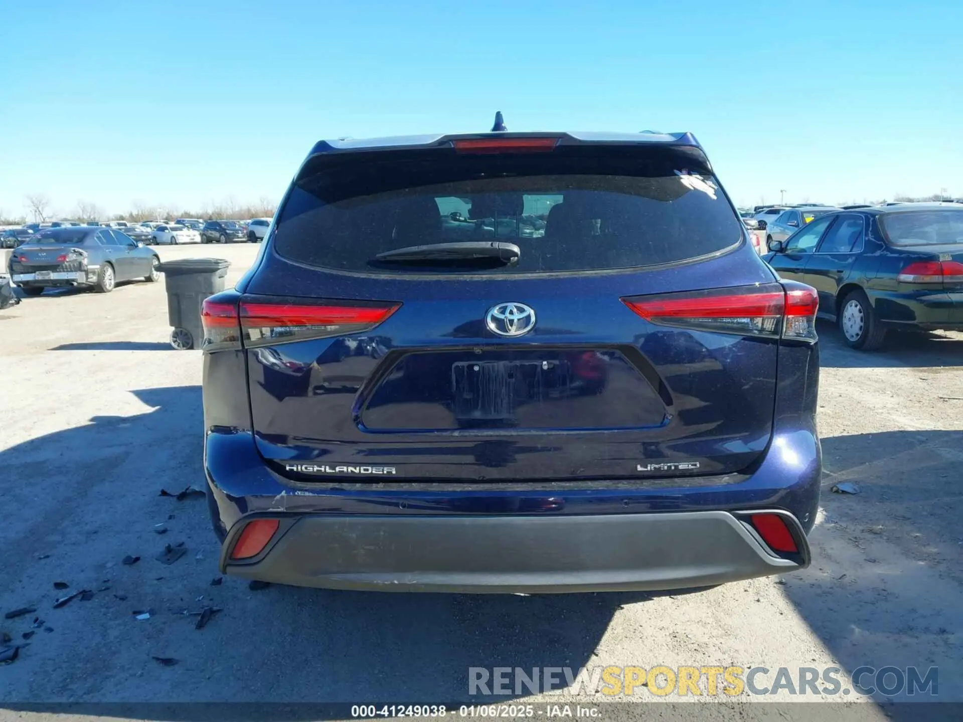 16 fotografías del automóvil dañado 5TDKDRAH3PS006839 TOYOTA HIGHLANDER 2023