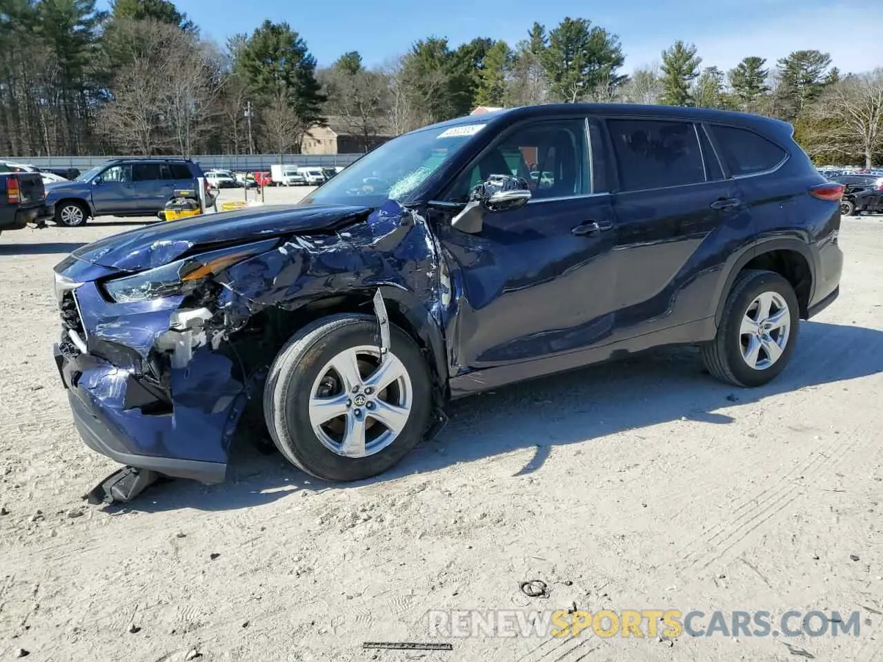 1 fotografías del automóvil dañado 5TDKDRAH3PS007148 TOYOTA HIGHLANDER 2023