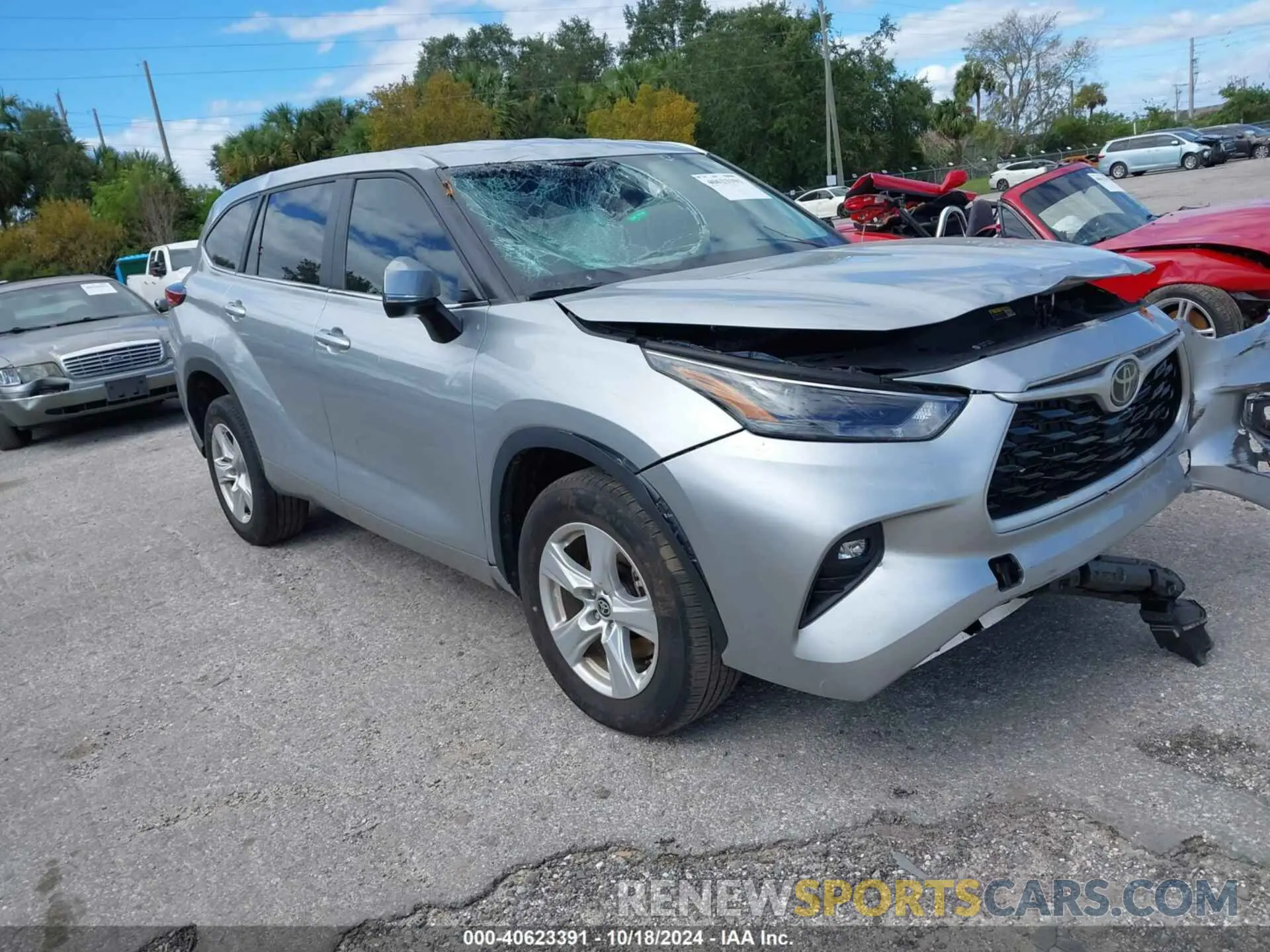 1 fotografías del automóvil dañado 5TDKDRAH3PS034110 TOYOTA HIGHLANDER 2023