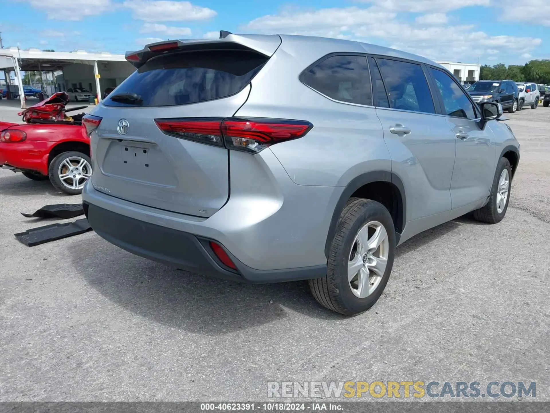 4 fotografías del automóvil dañado 5TDKDRAH3PS034110 TOYOTA HIGHLANDER 2023