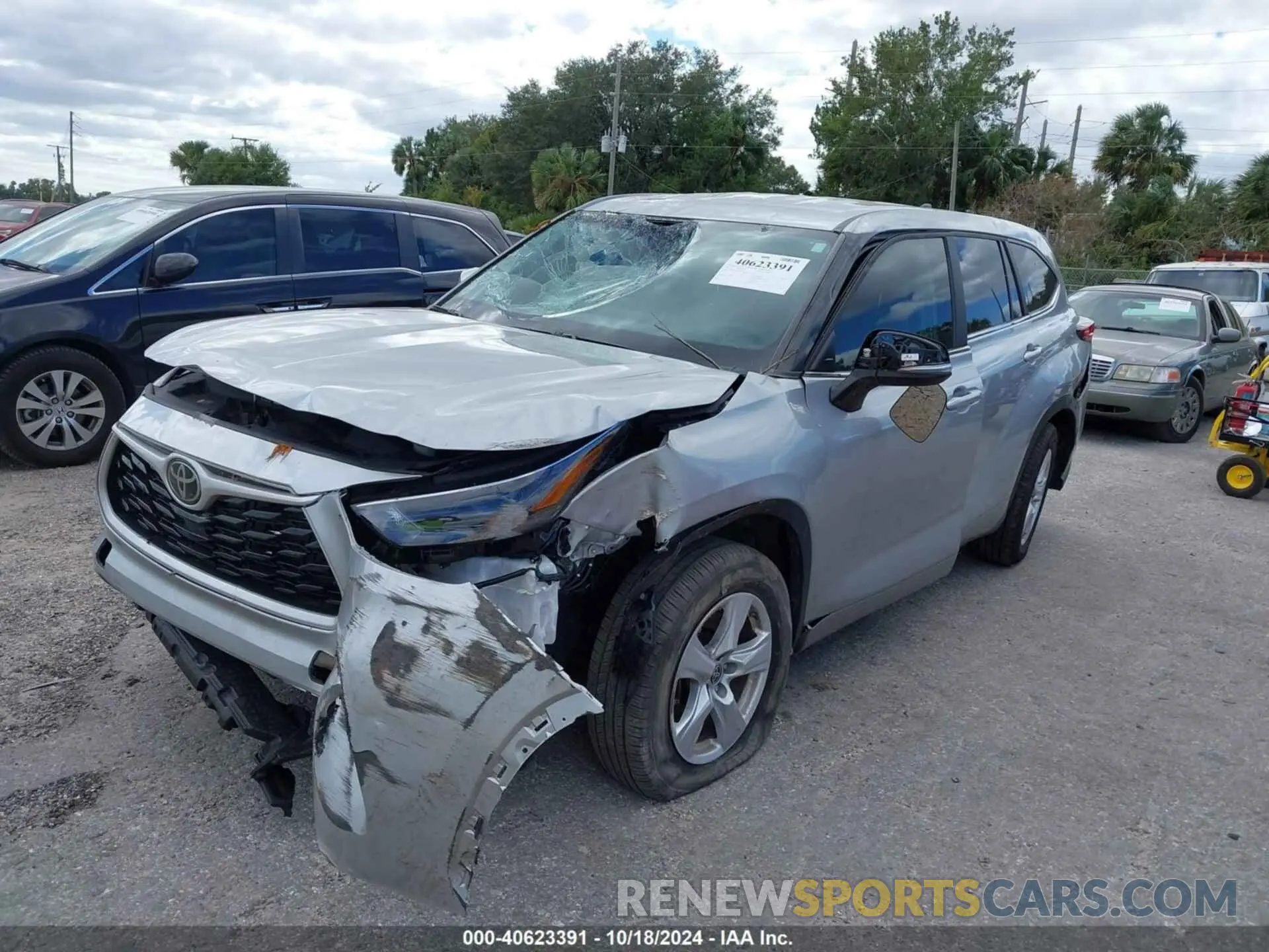 6 fotografías del automóvil dañado 5TDKDRAH3PS034110 TOYOTA HIGHLANDER 2023