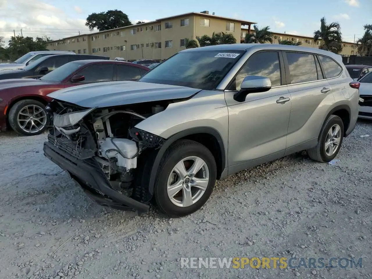 1 fotografías del automóvil dañado 5TDKDRAH3PS039131 TOYOTA HIGHLANDER 2023