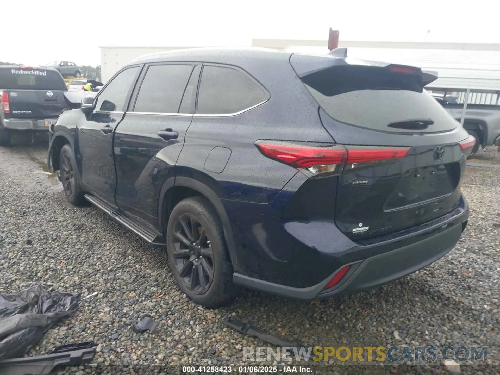 3 fotografías del automóvil dañado 5TDKDRAH3PS043096 TOYOTA HIGHLANDER 2023