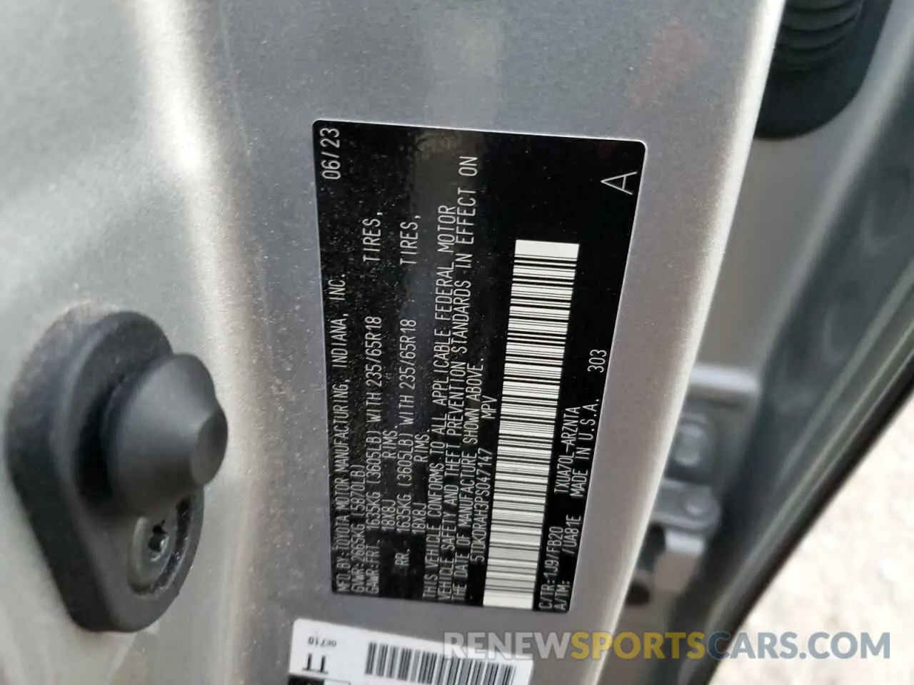 14 fotografías del automóvil dañado 5TDKDRAH3PS047147 TOYOTA HIGHLANDER 2023