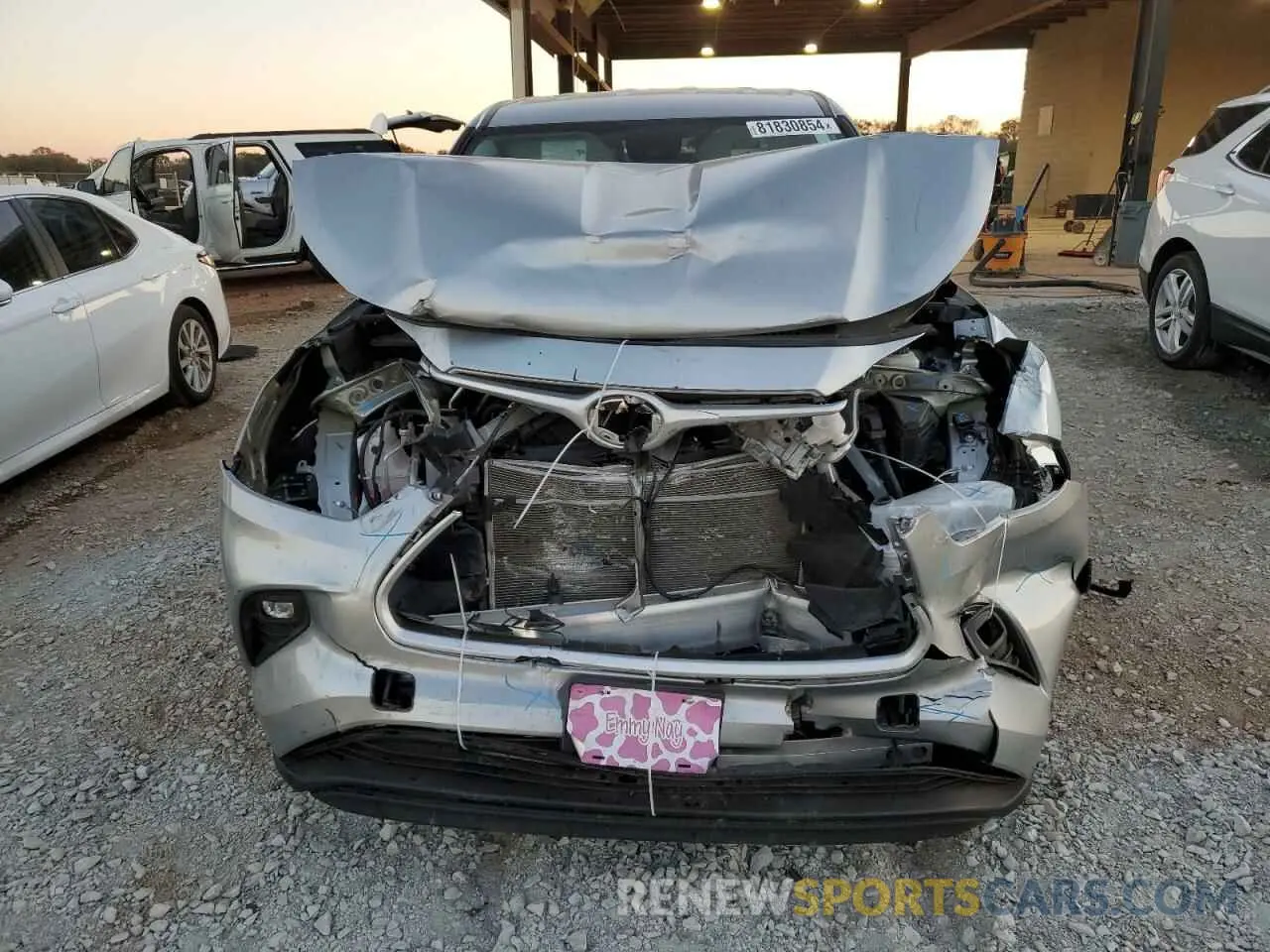 5 fotografías del automóvil dañado 5TDKDRAH3PS047147 TOYOTA HIGHLANDER 2023