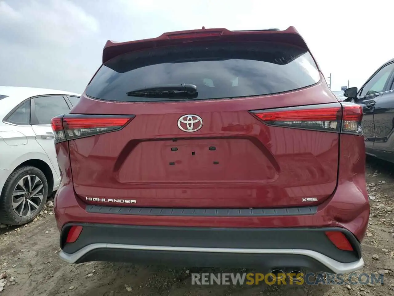 6 fotografías del automóvil dañado 5TDKDRAH3PS527298 TOYOTA HIGHLANDER 2023