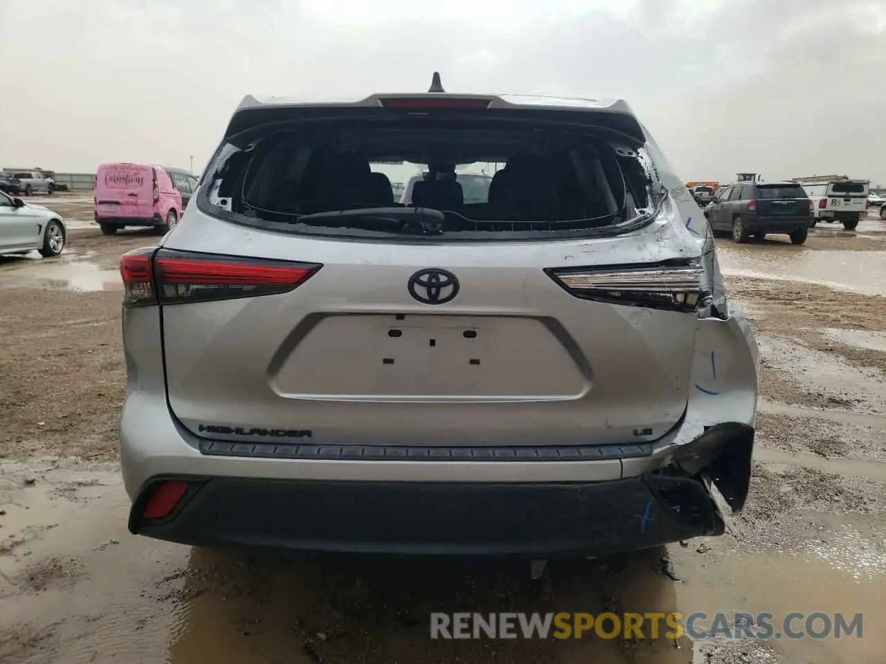 6 fotografías del automóvil dañado 5TDKDRAH4PS027540 TOYOTA HIGHLANDER 2023