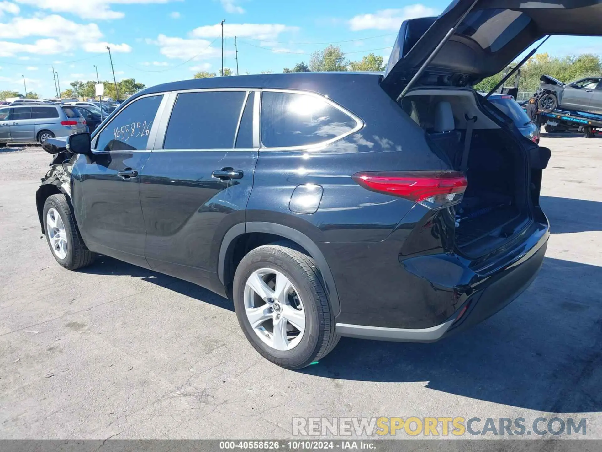3 fotografías del automóvil dañado 5TDKDRAH4PS519212 TOYOTA HIGHLANDER 2023