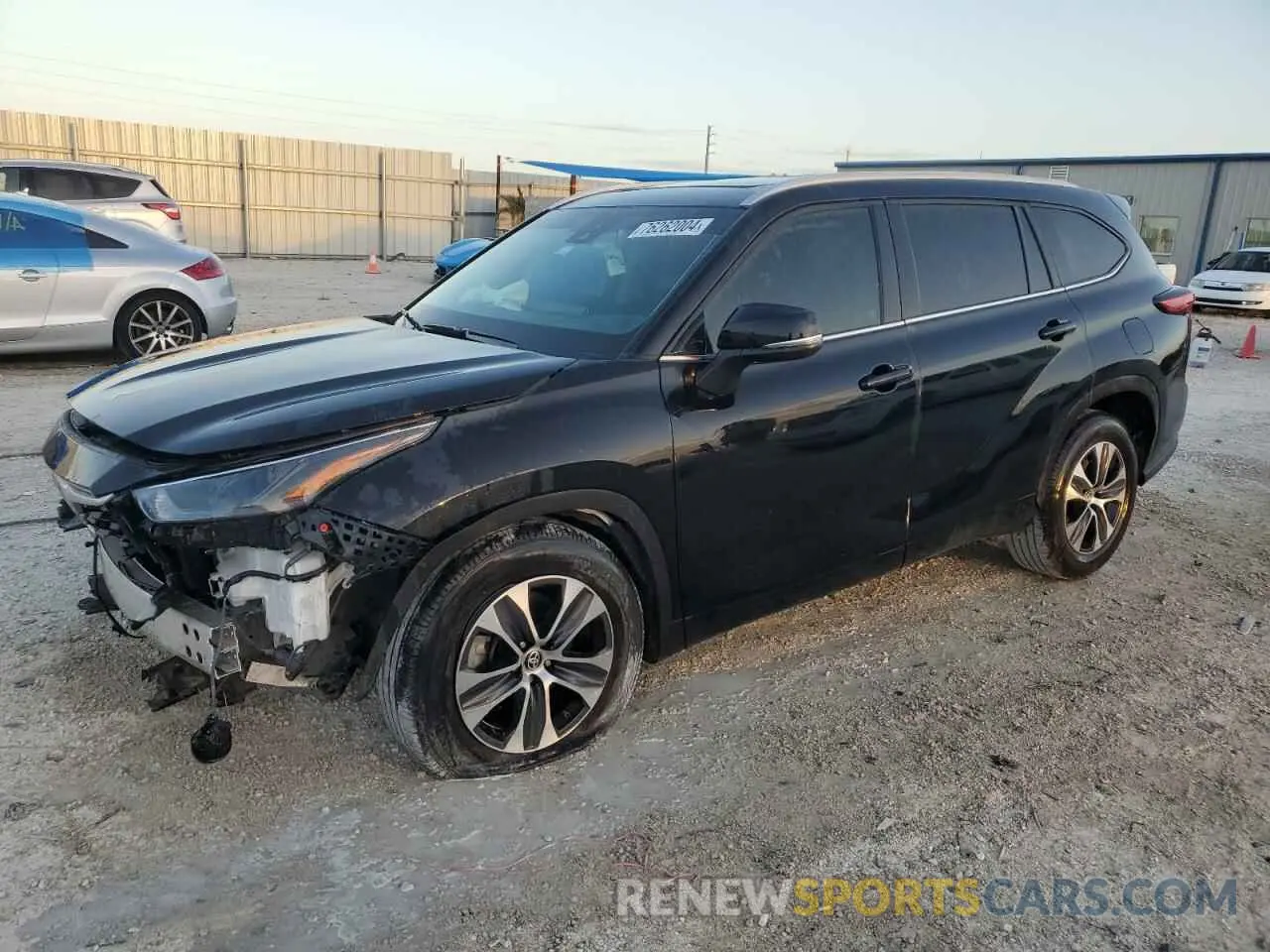 1 fotografías del automóvil dañado 5TDKDRAH5PS513032 TOYOTA HIGHLANDER 2023