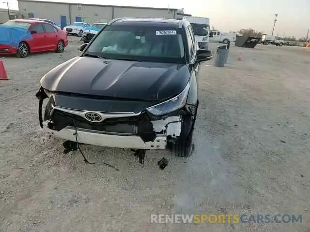 12 fotografías del automóvil dañado 5TDKDRAH5PS513032 TOYOTA HIGHLANDER 2023