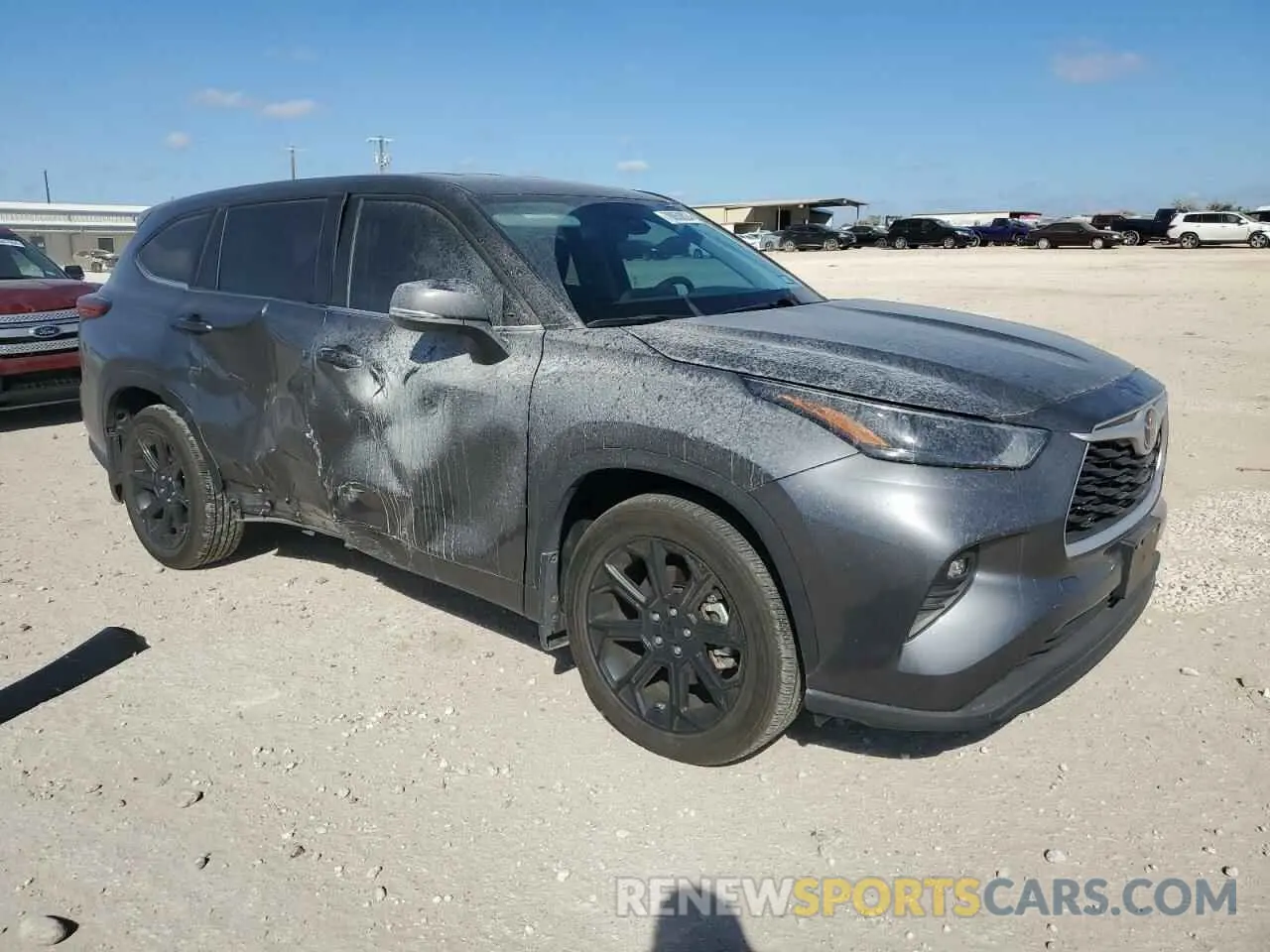 4 fotografías del automóvil dañado 5TDKDRAH5PS524287 TOYOTA HIGHLANDER 2023