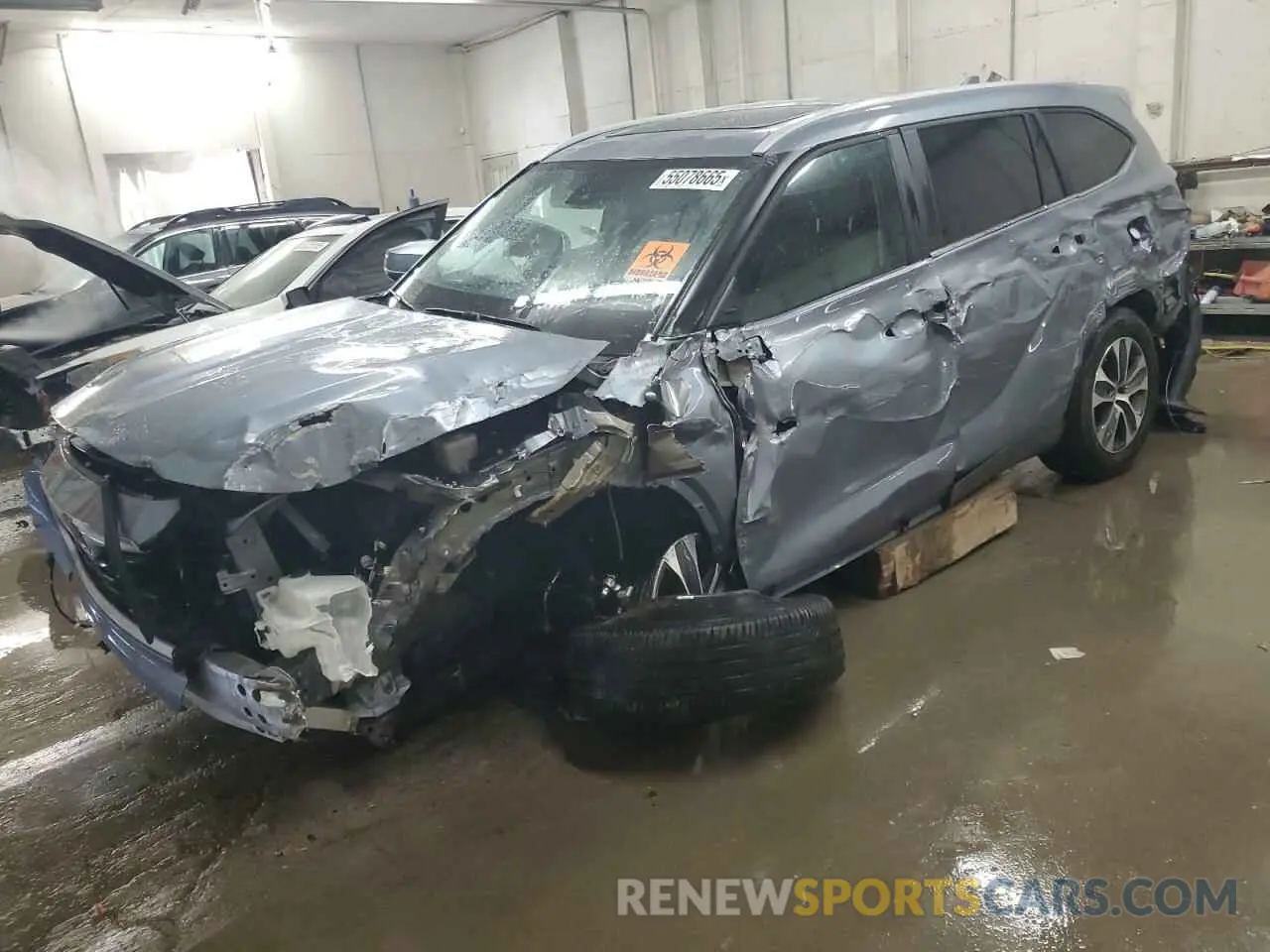 1 fotografías del automóvil dañado 5TDKDRAH6PS001750 TOYOTA HIGHLANDER 2023